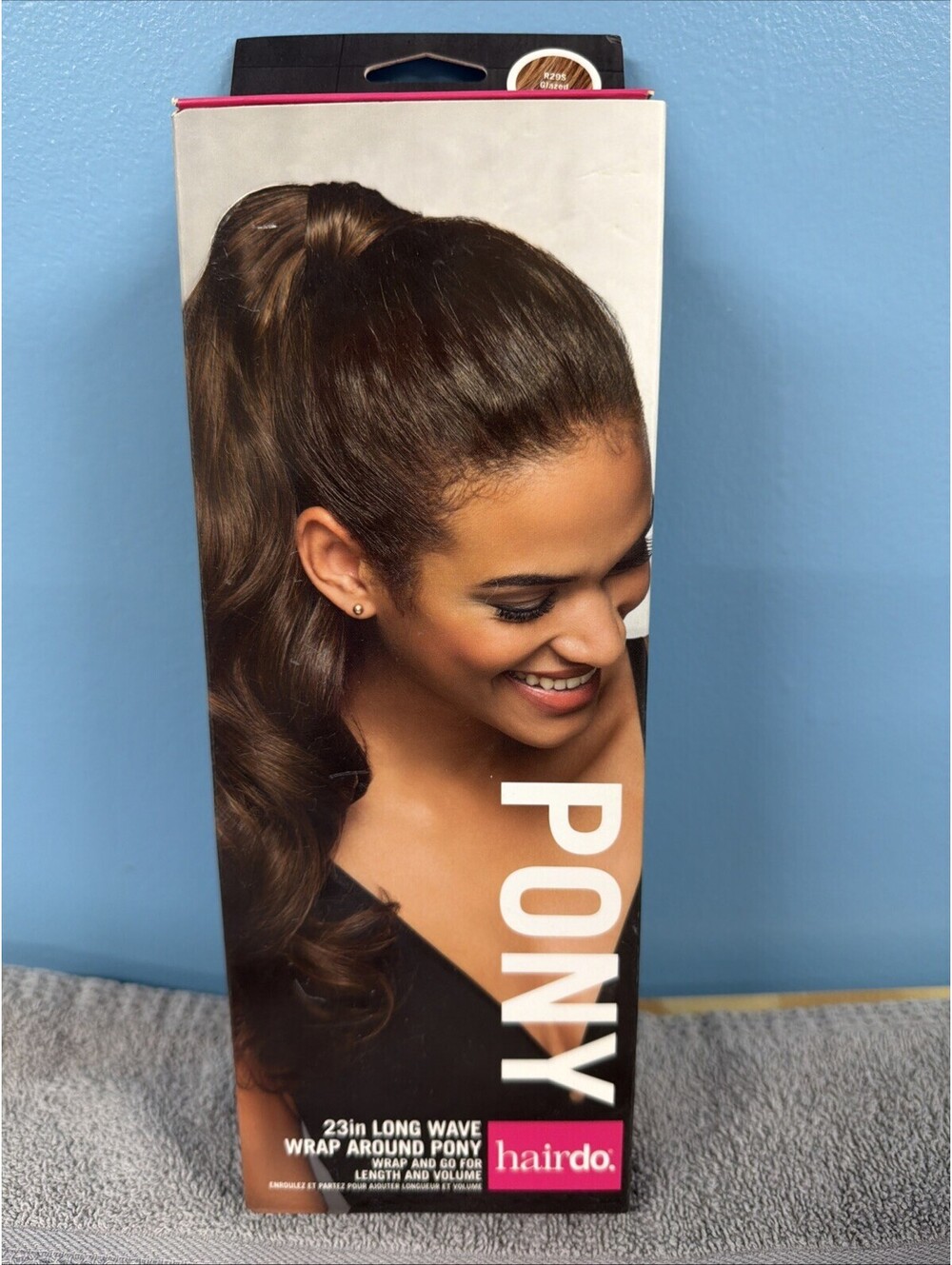 Hairdo Ponytail 23 in Long Wave Wrap Around Pony Length & Volume Red Blonde